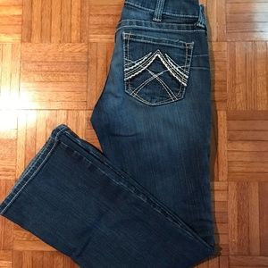 Ariat REAL Denim Mid Rise Boot Cut Jeans 27/31